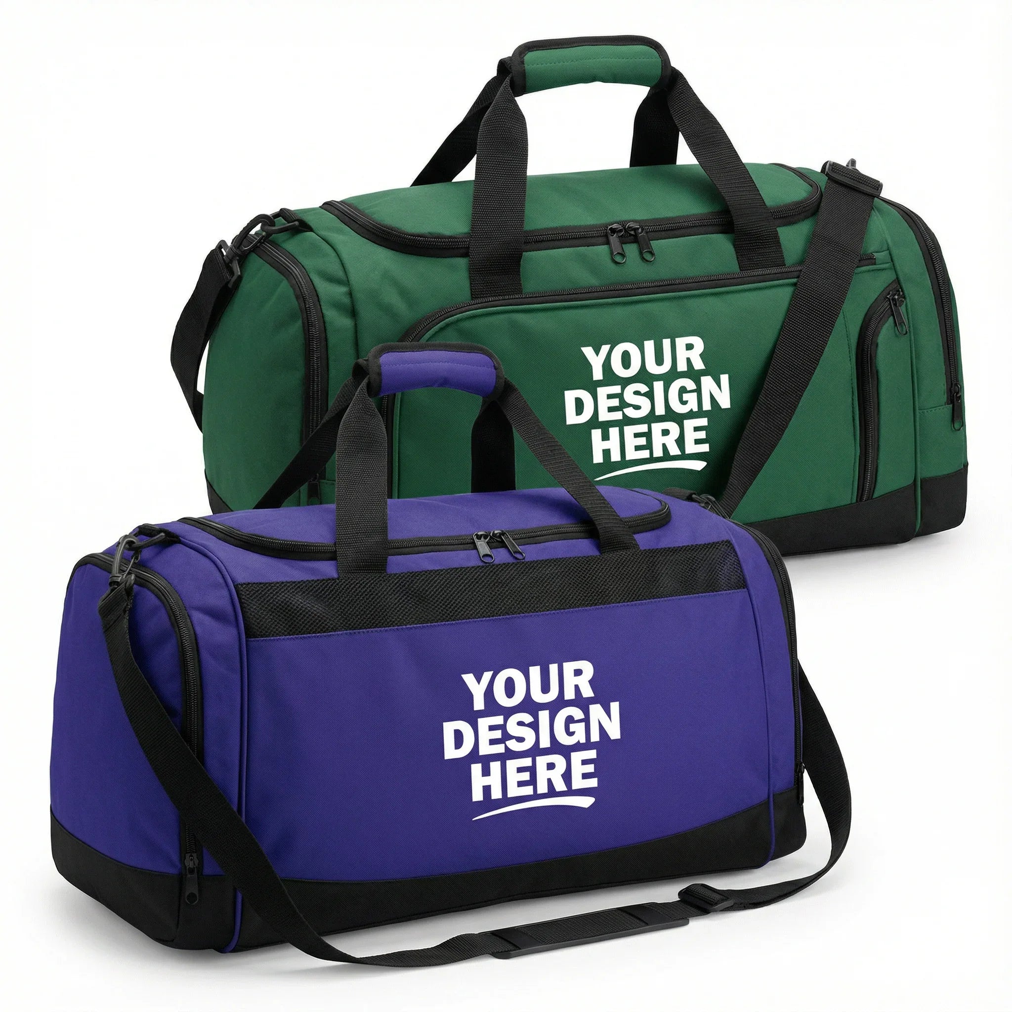 gym and duffle bags