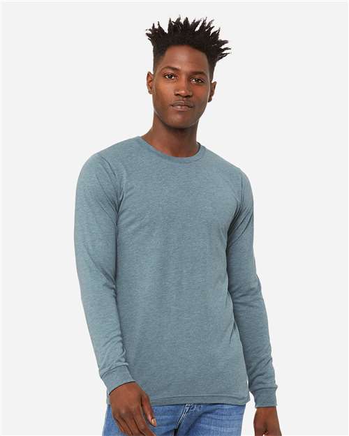 Unisex Triblend Long Sleeve Tee Image 7