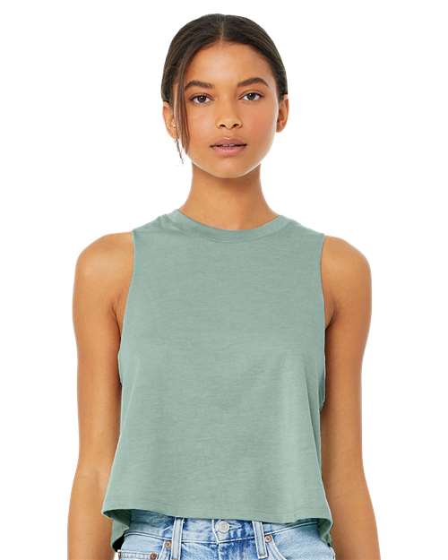 Women's Racerback Crop Tank Image 6