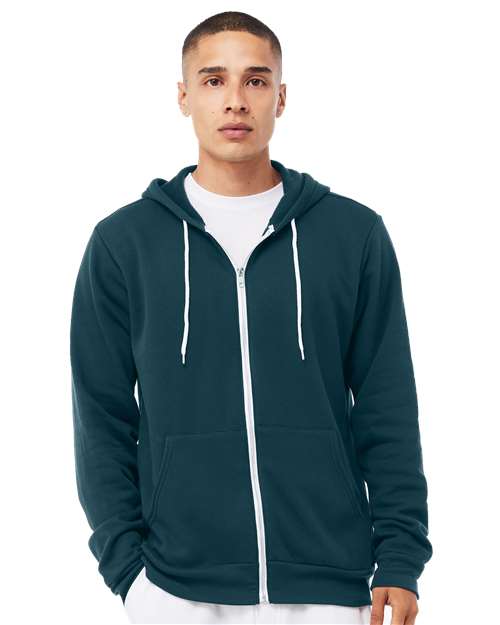Unisex Sponge Fleece Full-Zip Hoodie Sweatshirt Image 5