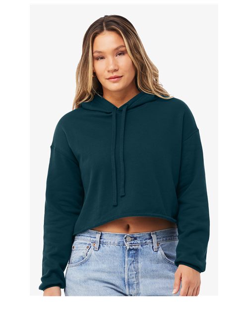 Women's Crop Fleece Hoodie Sweatshirt Image 2