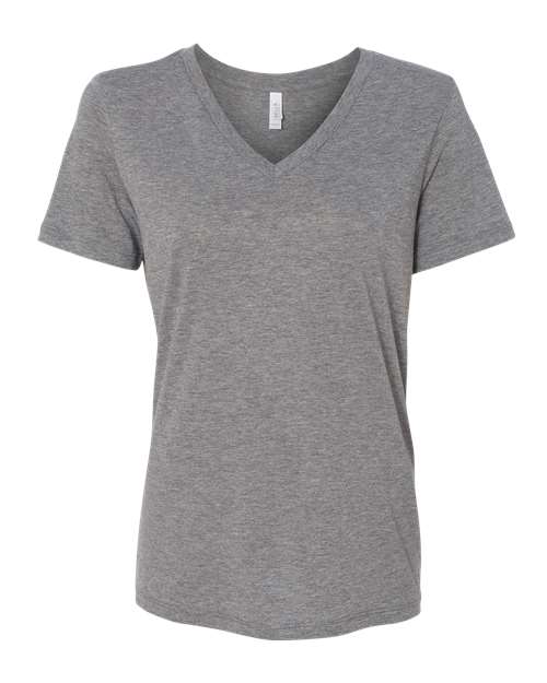 Women's Relaxed Triblend V-Neck Tee Image 4