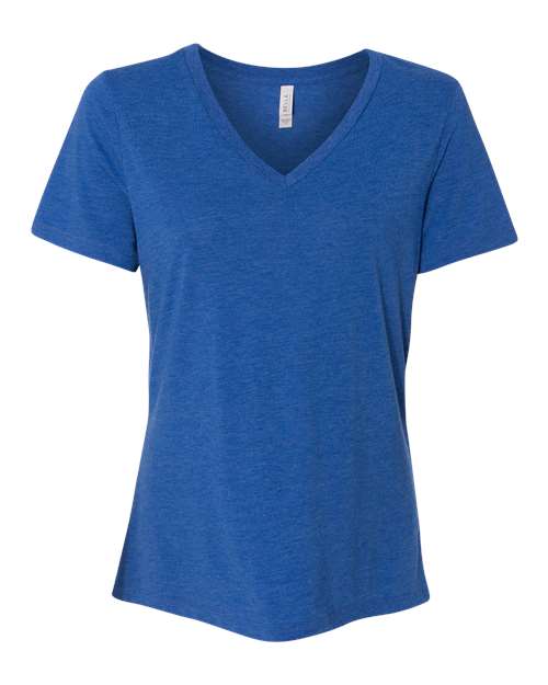 Women's Relaxed Triblend V-Neck Tee Image 13