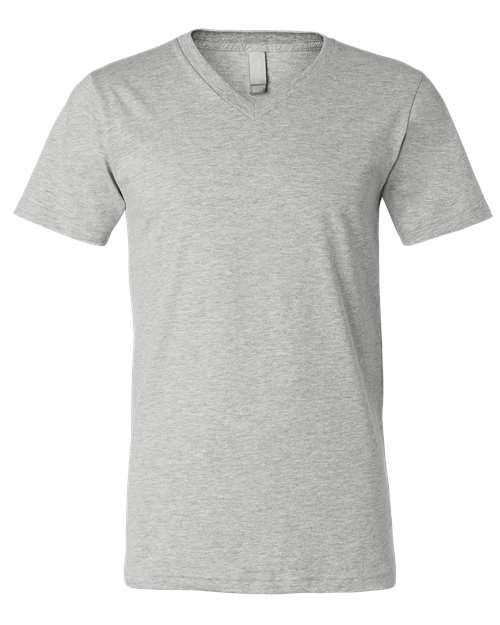 Unisex Heather CVC V-Neck Tee Image 2