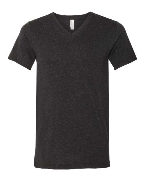 Unisex Heather CVC V-Neck Tee Image 3