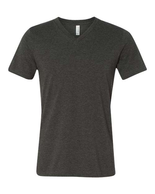 Unisex Heather CVC V-Neck Tee Image 4