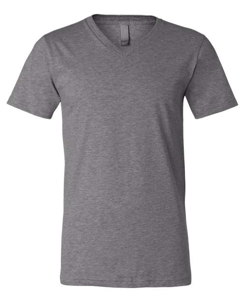 Unisex Heather CVC V-Neck Tee Image 5
