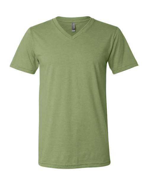 Unisex Heather CVC V-Neck Tee Image 11