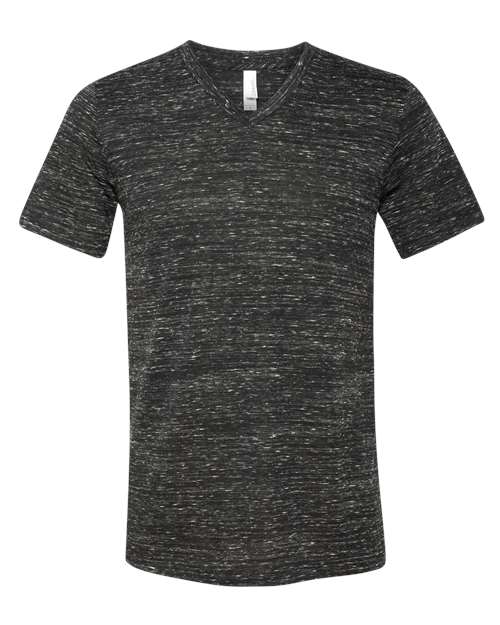 Unisex Textured Jersey V-Neck Tee Image 3