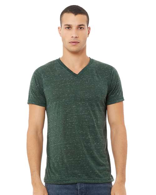 Unisex Textured Jersey V-Neck Tee Image 8