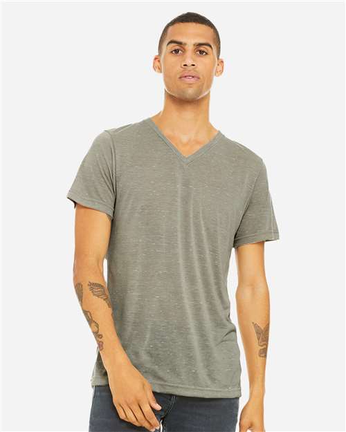 Unisex Textured Jersey V-Neck Tee Image 14