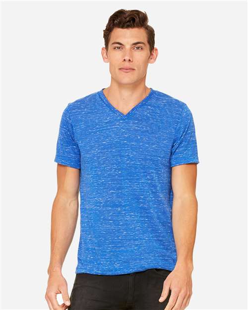 Unisex Textured Jersey V-Neck Tee Image 15