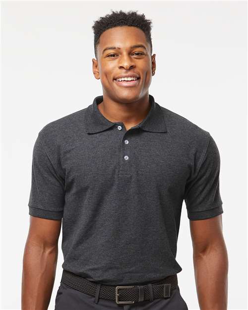Men's 50/50 Sport Pique Polo Image 3