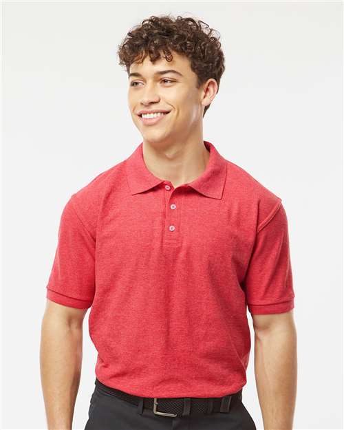 Men's 50/50 Sport Pique Polo Image 6