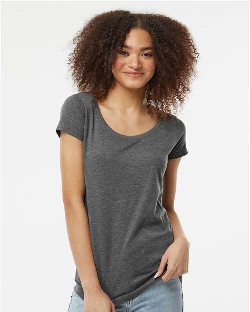Women's Poly-Rich Scoop Neck T-Shirt Image 3