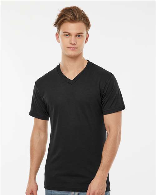 Men's Poly-Rich V-Neck T-Shirt Image 2