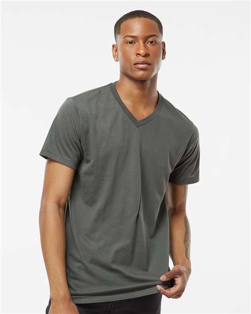 Men's Poly-Rich V-Neck T-Shirt Image 3