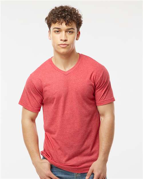Men's Poly-Rich V-Neck T-Shirt Image 8