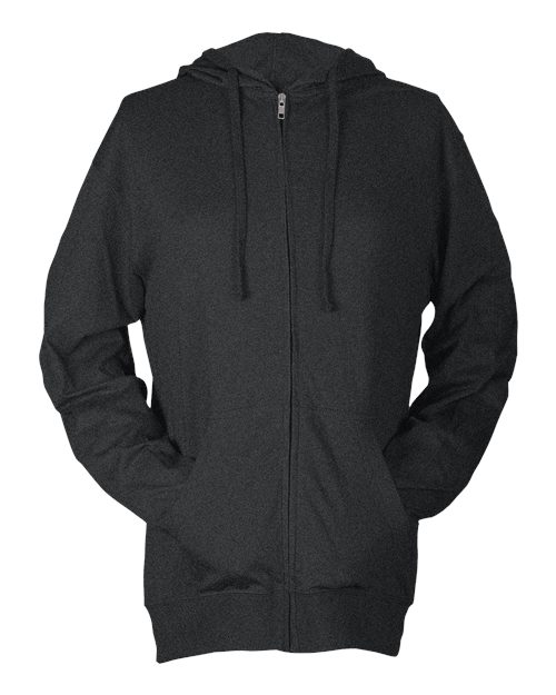 Unisex Beach Full-Zip Hooded Long Sleeve T-Shirt Image 3