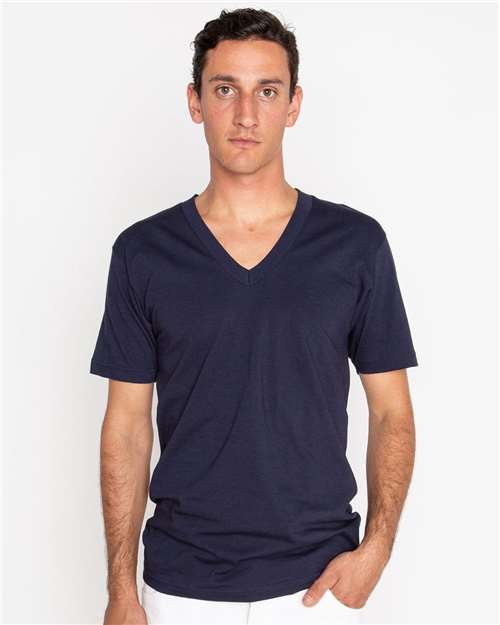 Unisex USA-Made Fine Jersey V-Neck T-Shirt Image 10
