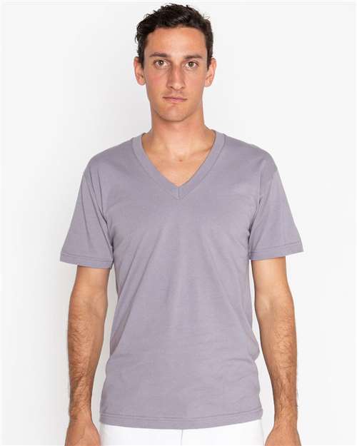 Unisex USA-Made Fine Jersey V-Neck T-Shirt Image 13