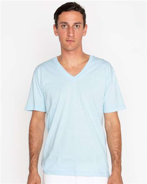 Unisex USA-Made Fine Jersey V-Neck T-Shirt