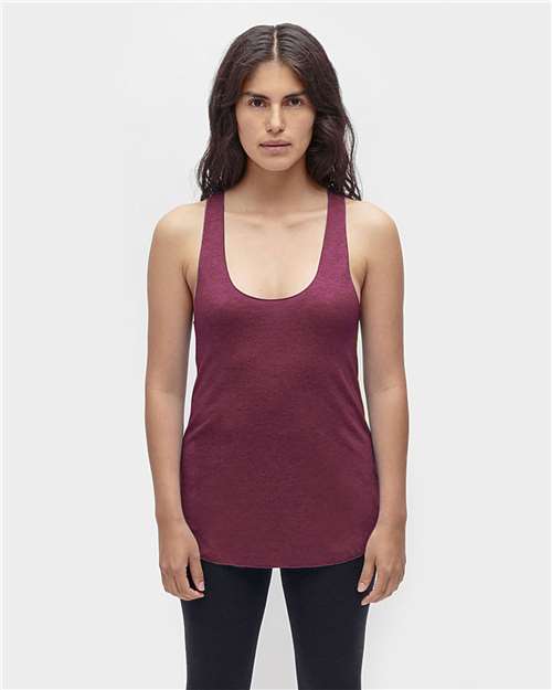 Women's USA-Made Triblend Racerback Tank Top Image 3