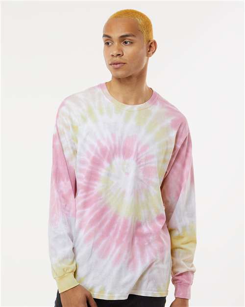 Unisex Tie-Dyed Long Sleeve T-Shirt Image 5