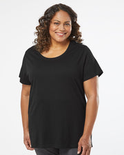 Women's Curvy Collection Fine Jersey Tee