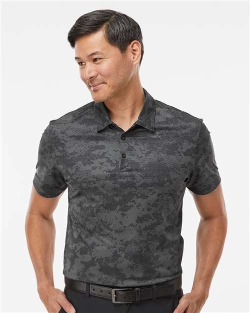 Men's All Over Camo Print Polo Image 3