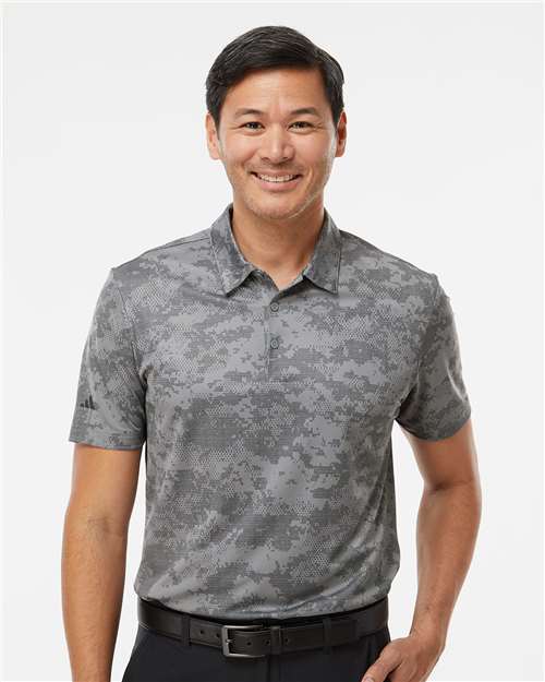 Men's All Over Camo Print Polo Image 4