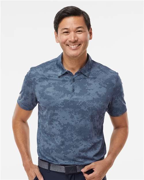 Men's All Over Camo Print Polo Image 5