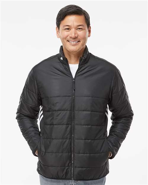 Men's 3-Stripes Puffer Full-Zip Jacket
