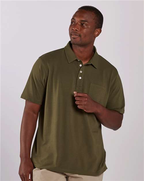 Men's Pique Polo Image 6