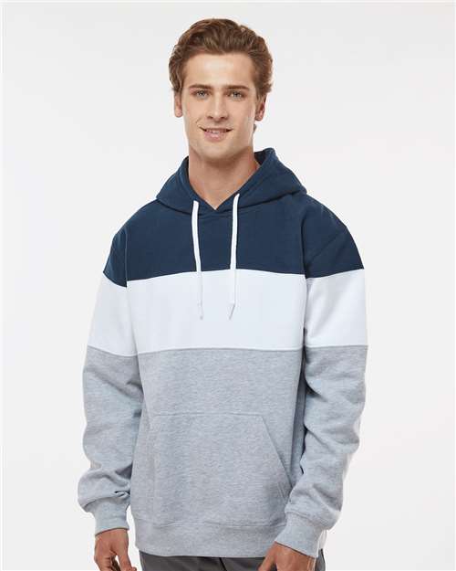 Men's Varsity Fleece Colorblocked Hooded Sweatshirt
