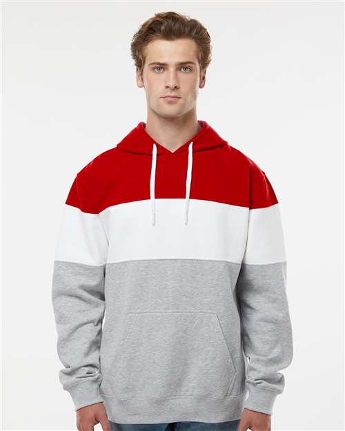 Men's Varsity Fleece Colorblocked Hooded Sweatshirt
