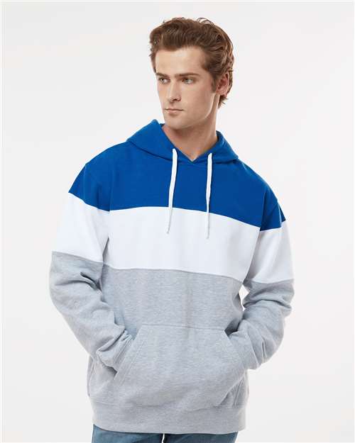 Men's Varsity Fleece Colorblocked Hooded Sweatshirt