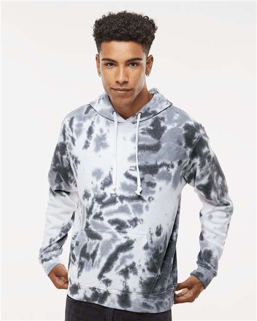 Men's Tie-Dyed Fleece Hooded Sweatshirt Image 2