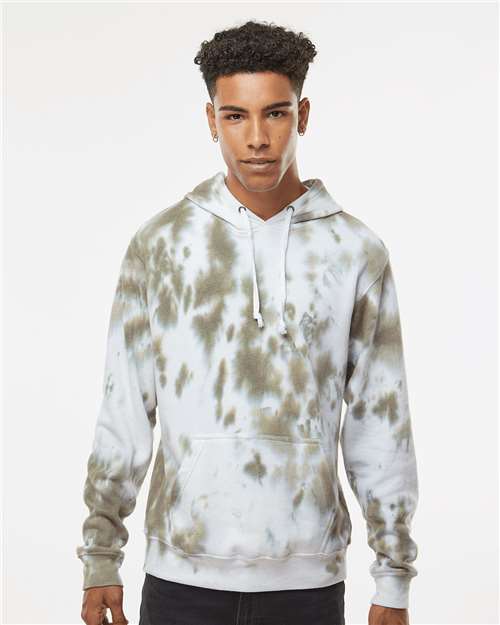 Men's Tie-Dyed Fleece Hooded Sweatshirt Image 6