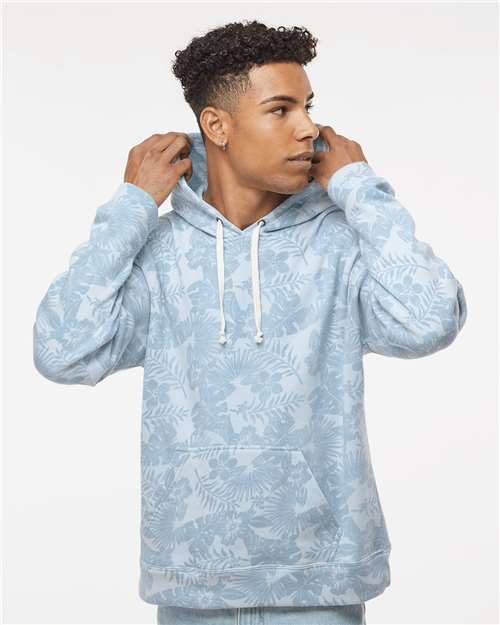 Men's Triblend Fleece Hooded Sweatshirt Image 10