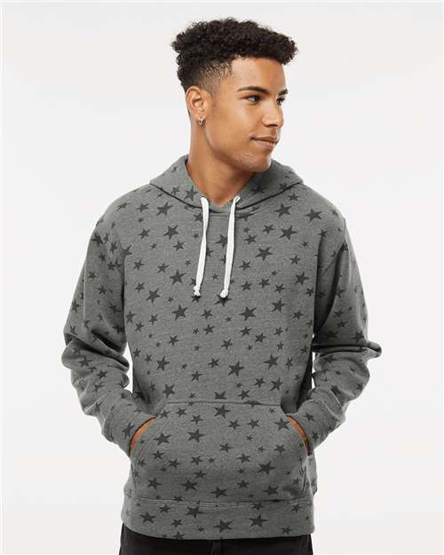 Men's Triblend Fleece Hooded Sweatshirt Image 30