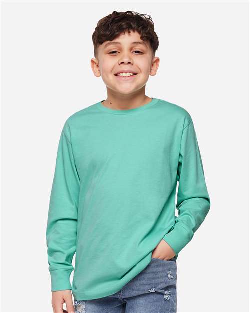 Youth Fine Jersey Long Sleeve Tee Image 19