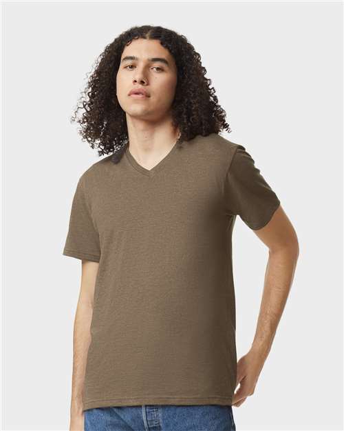 Unisex CVC V-Neck Tee Image 4