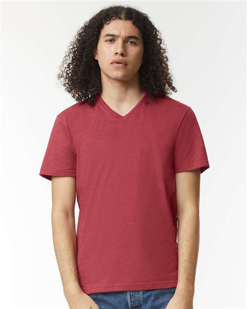 Unisex CVC V-Neck Tee Image 7
