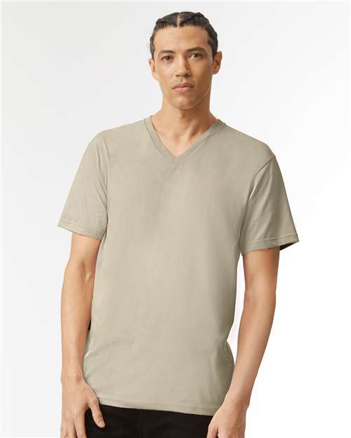 Unisex CVC V-Neck Tee Image 10