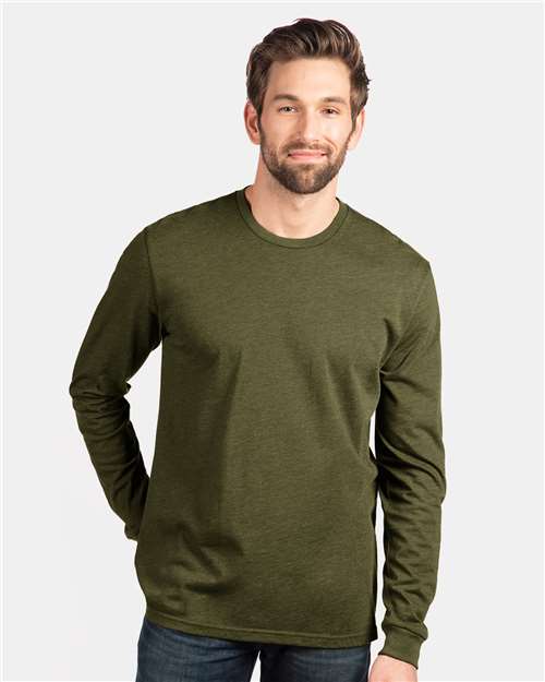 Unisex CVC Long Sleeve T-Shirt Image 14