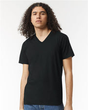 Unisex CVC V-Neck Tee Image 1