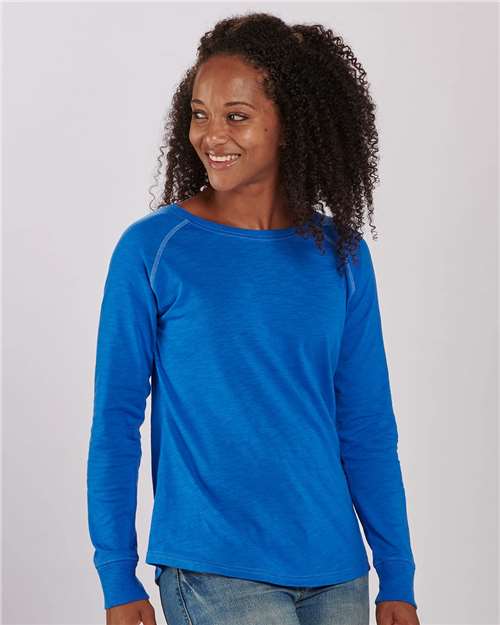 Women's Solid Preppy Patch Long Sleeve T-Shirt Image 11