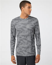 Unisex Pompano Performance Camo Long Sleeve T-Shirt Image 1