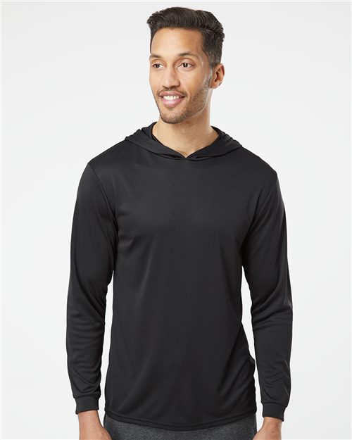 Unisex Bahama Performance Hooded Long Sleeve T-Shirt Image 1